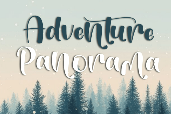 Adventure Panorama: Capturing Evening Romance in Type