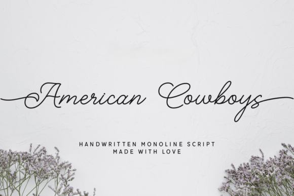 American Cowboys: The Handwritten Script Font with Rustic Elegance