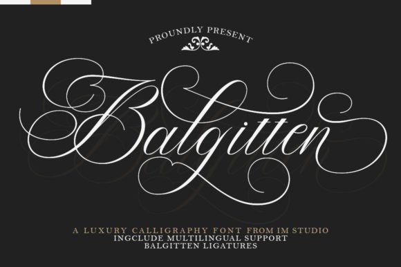 Balgitten: The Stylish Script for Elegant Branding