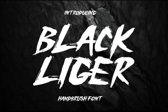 Black Liger: The Bold Handwritten Brush Script Font