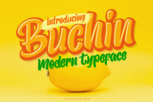 Buchin: A Sweet Script for Playful and Romantic Designs