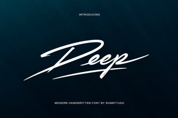 Deep: A Bold Handwritten Script for Powerful Branding