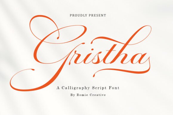 Gristha: The Modern Calligraphy Font for Luxury Design