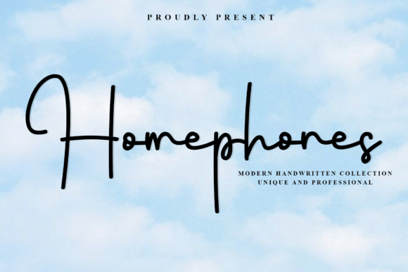Homephones: A Handwritten Font for Modern Branding