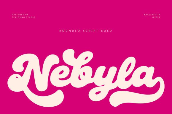 Nebyla: The Bold Rounded Script for Impactful Design