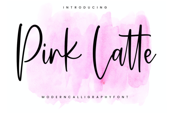 Pink Latte: A Delicate Script for Elegant Designs