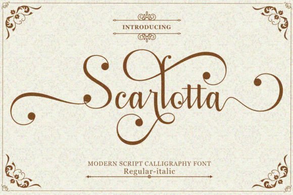 Scarlotta: A Calligraphic Script for Elegant Design