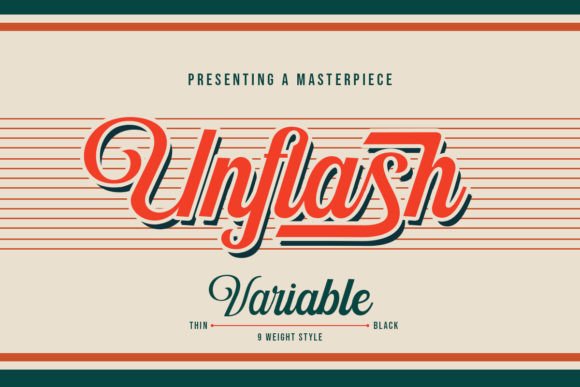 Unflash Script: A Font Family with Genuine Personality