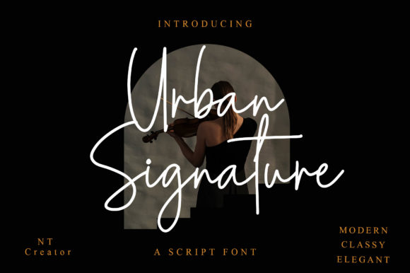 Urban Signature: A Sweet, Flowing Script for Creative Projects