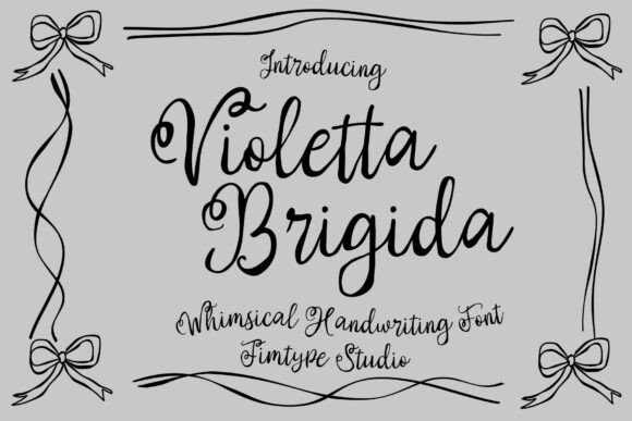 Violetta Brigida: A Handwritten Script Font with Natural Charm
