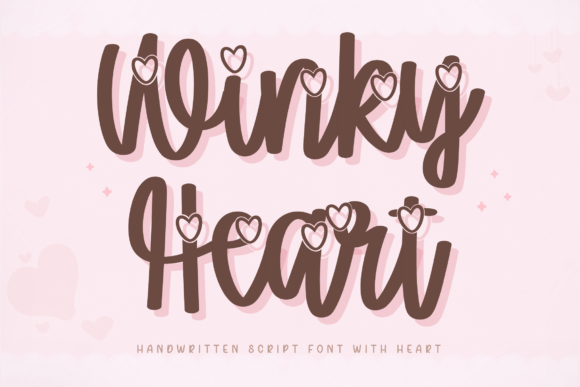 Winky Heart: The Handwritten Font That Feels Like a Love Note